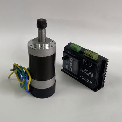 0.5 Kw 500w सीएनसी तकला मोटर मिनी 12000RPM 500W 48VDC तकला मोटर Er11 चक के साथ